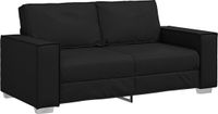 vidaXL Loveseat Zwart Kunstleer 180 cm