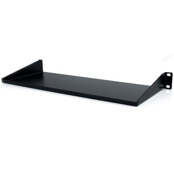 StarTech.com 1U Rack Shelf - 7 inch Deep - 15 kg - Black