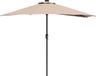 vidaXL Parasol de jardin 294 x 150 x 224 cm polyester et acier taupe
