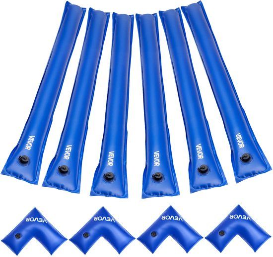 VEVOR 6x Gewichtszak Winterhoes Zeildoek 4x Waterzakken Hoekontwerp