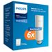 Philips 6 stuks instant filterkaraf, smaak + reservefilter, vermindert chloor en lood, beschermt mineralen