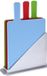 Excellent Houseware Snijplankenset met houder - 4 delig index - Kunststof - Anti-slip