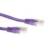 ACT Paarse 3 meter U/UTP CAT6A patchkabels met RJ45 connectoren