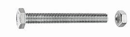 Connex Zeskantschroeven M10 x 50 mm, roestvrij staal, DIN 933, 1000 g, KL4531050
