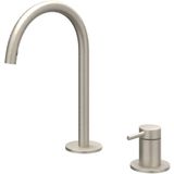IVY Bond Wastafelkraan - 2-Gats Bladmontage - Geborsteld Nickel PVD