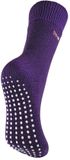 Merkloos - THMO - Thermische fleece gevoerde pantoffelsokken voor dames - Paars - Gestipt - Schoenmaat 37-42