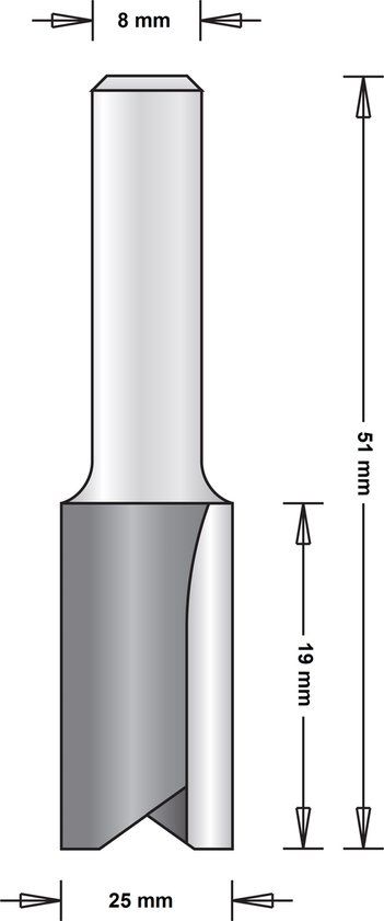 Hikoki Accessoires HiKOKI Groeffrees 25x51 mm 754075