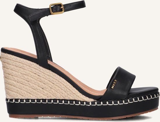 Mexx Ricky Palace Sandalen - Met Sleehak - Dames - Zwart - Maat 40