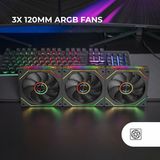 Mars Gaming MF-LINKFINITYKIT2 CPU-koeler Zwart