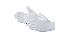 Jah 585 katoenen handschoen 12 paar oekotex standaard versterkt wit maat 8