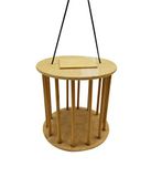 Dehner Accessoires voor kleine dieren hooiop natuurlijk, Ø 23 cm, hoogte 23 cm, hout, natuur