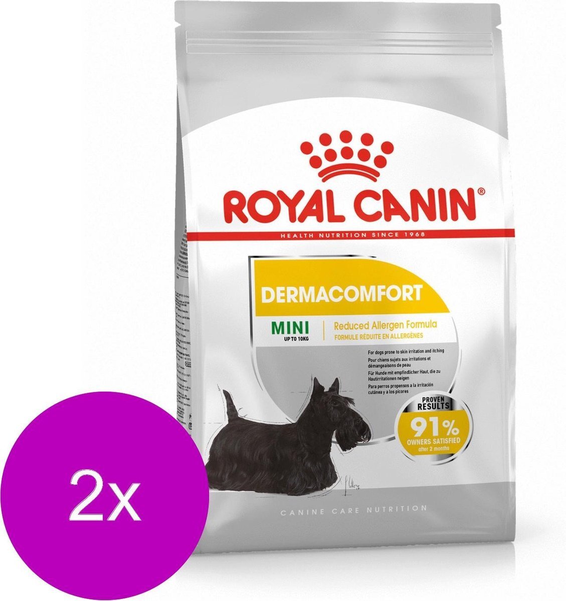 Royal Canin Ccn Dermacomfort Mini - Hondenvoer - 2 x 3 kg