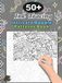 Ink Tracing Doodle Book for Adults: 50+ Intricate Doodle Patterns to Trace Mindfully, Relax Your Mind, and Release Stress