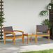 Maison Exclusive - Ensemble de bistrot, 3 pièces, marron, polyester