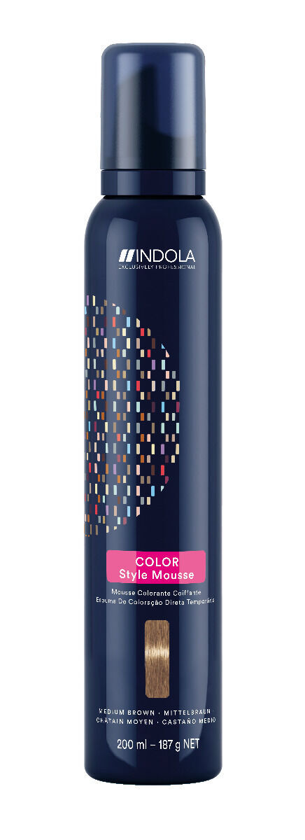 Indola Color Style Mousse Medium Brown 200ml