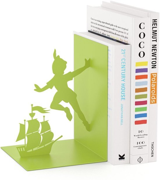 Balvi boekensteun Peter Pan Groen Metaal