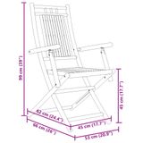 vidaXL 5-delige Tuinset Bamboe