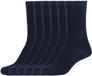s.Oliver 6-pack gestreepte sokken voor dames, maat 35-38, marineblauw, katoen