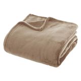 Atmosphera Fleece plaid grijs 180 x 230 cm