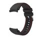 Systems Panda Systems Armband flexibel silicone 20 mm voor Samsung Galaxy Watch 4 smartwatch zwart