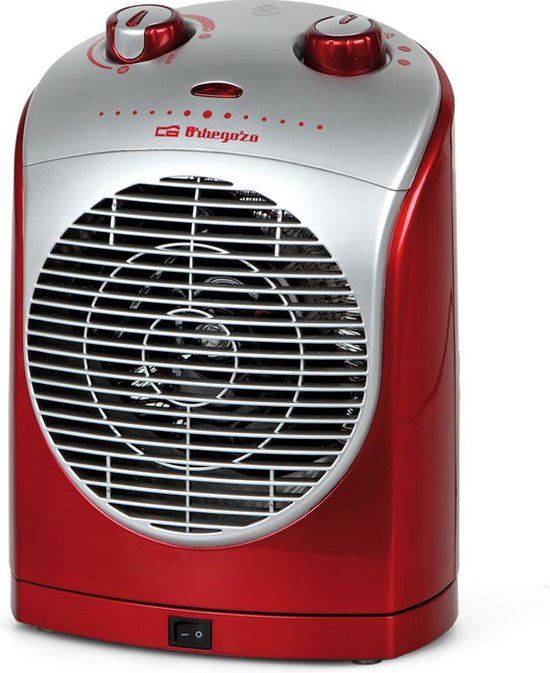 Orbegozo FH 5025 Binnen Rood, Zilver 2200 W Ventilator elektrisch verwarmingstoestel