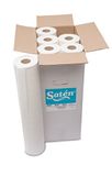 Zade-rol, cellulose, onbehandeld, 0,59 x 58 m, 2-laags, glad, wit, 6 stuks