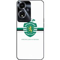 Maniacase Hoesje Oppo A59 5G SCP SPORTING PORTUGAL WIT ACHTERGROND