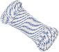 vidaXL Multifunctioneel touw 4 mm 500 m Wit en Blauw PP