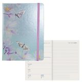Idena 11065 - Afsprakenkalender 2024, DIN A5, Vlinder, 176 pagina's, 1 week op 1 pagina, agenda, weekplanner