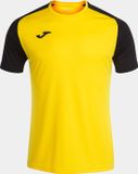 Joma Academy IV Shirt Korte Mouw Heren - Geel / Zwart | Maat: XL