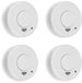 Smartwares FSM-11514 Rookmelder 4-pack | Photoelectrical | Wired | White | Home, Office