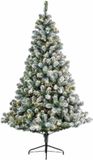 Everlands Imperial Pine kunstkerstboom - 180cm hoog – Met sneeuw – 260 LED lampjes