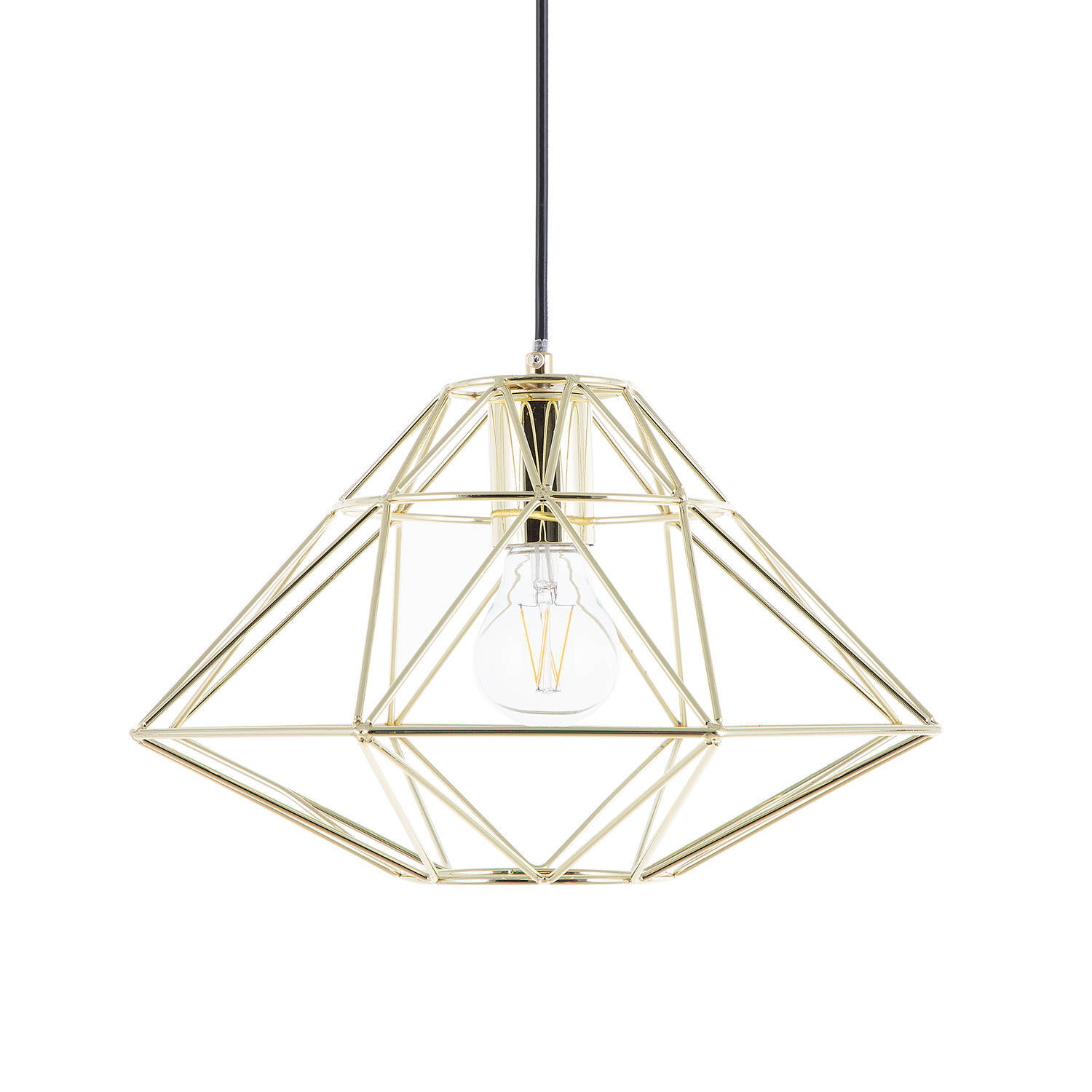 Beliani guam - hanglamp-goud-staal