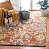 Safavieh Hedendaags tapijt voor woonkamer, eetkamer, slaapkamer - Blossum Collection, Korte Pool, Multi, 122 x 122 cm