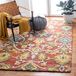 Safavieh Hedendaags tapijt voor woonkamer, eetkamer, slaapkamer - Blossum Collection, Korte Pool, Multi, 122 x 122 cm