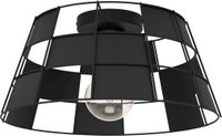 EGLO Pontefract Plafondlamp - E27 - Ø 42 cm - Zwart - Staal