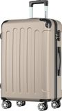 TRVLMORE Reiskoffer Middelgroot - 65x44x25 cm - 70L - Cijferslot - 4 Spinnerwielen 360° - Champagne