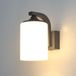 Applique murale, anthracite, douille E27, IP44, aluminium/verre, 18W, adapté pour l'extérieur