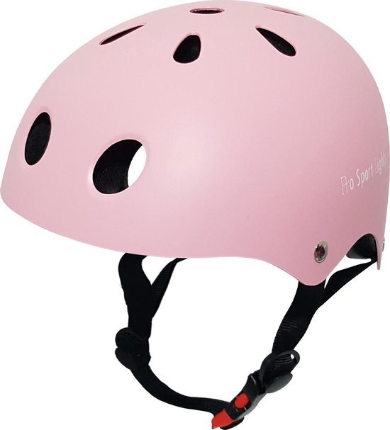 Pro Sport Lights fietshelm junior polystyreen roze