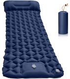 Merkloos Zelfopblazende Campingmatras met Voetpomp, Ultralicht en Draagbaar