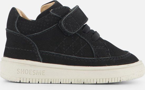 Shoesme Baby Eerste Stapschoenen - Jongens - Black - Maat 19 - Leer - Sneakers - P131460