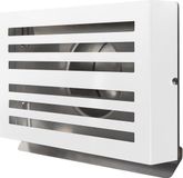Paneir Design gevelkap PREMIUM LINE -BETA- Ø 150mm met grofmazig gaas - WIT RAL9010