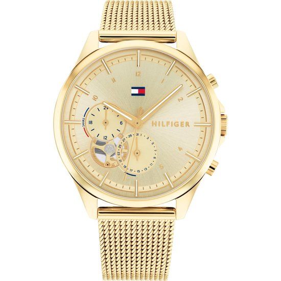Tommy Hilfiger Dames 1782417 Analoog Quartz Goudkleurig Staal