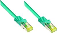 Good Connections RJ45 Ethernet LAN patchkabel met cat. 7 ruwe kabels en vergrendelingsbescherming RNS, S/FTP, PiMF, halogeenvrij, 500MHz, OFC, 10 Gigabit (10/100/1000/10000-Base-T Ethernet-netwerken)