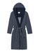 SCHIESSER Badjas lang 'Feather Terry' navy / wit