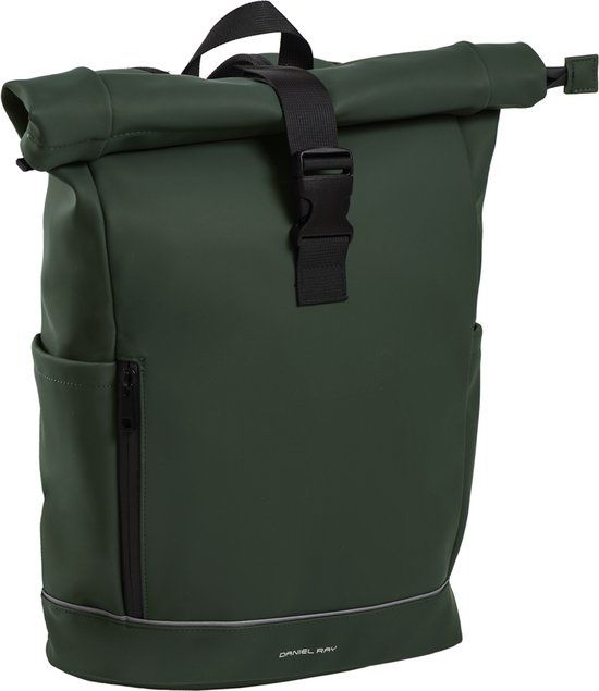 Daniel Ray Highlands Rolltop Laptop Rugzak Waterproof - 15,6 inch - Donkergroen