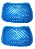 LEOFLA 2 x draagbaar flex-gelkussen fris ademend anti-decubito comfortabel, Diverse, L