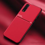 Merkloos OPPO Find X2 Classic Tilt Strip Grain Magnetisch Schokbestendig PC + TPU-hoesje (rood)