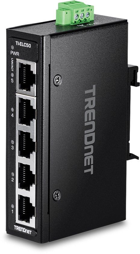 Trendnet TI-ELC50 Unmanaged Fast Ethernet Switch Zwart