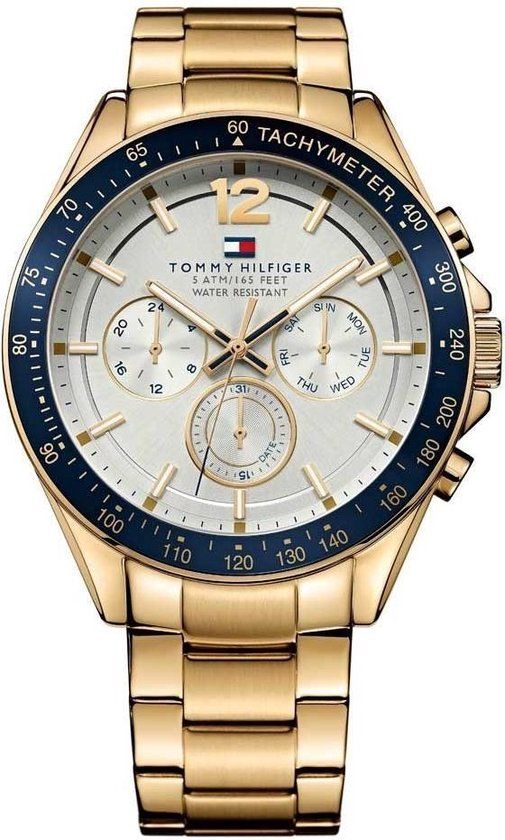 Tommy Hilfiger Luke TH1791121 Heren Horloge - Goudkleurig - 46 mm